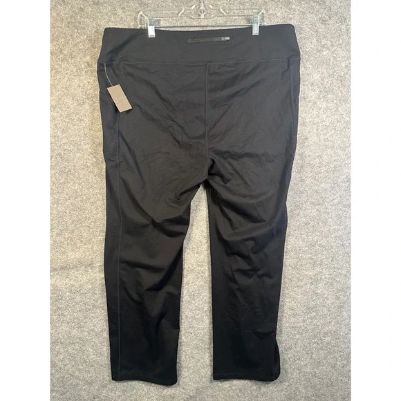 J.Jill Fit Performance Boot-Cut Pants Black Activewear Pockets 3X 220974 NEW - Picture 12 of 12